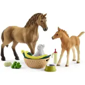 Schleich Horse Club - 13 cm - Sarahs Pleje Af Dyreunger 42432 - - One Size - Leksaksdjur