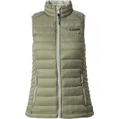 Superdry för kvinnor. W5011892A Fuji Lite vadderad väst grön (M), Casual, Nylon