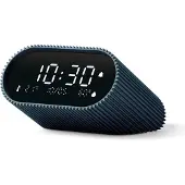 Lexon Ray Clock, Digital väckarklocka, Oval, Blå, Akrylnitrilbutadienstyren (ABS), Gjuten aluminium, inomhus, Adult/Child