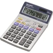 Sharp EL-337C - Skrivbordskalkylator - 12 siffror - batteri, solcellspanel