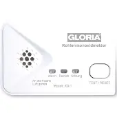 Gloria 002518.4000 kolmonoxidlarm batteridrivet upptäcker kolmonoxid (002518.4000)