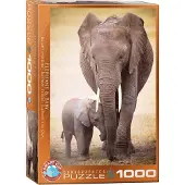Eurographics Elefant och Calf 1000-Bitar Pussel