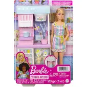 Barbie Lekset Med Glasskiosk Och Tillbehör Till Dockor