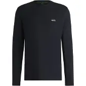 BOSS Long 10256064 Green T-shirt Med Lång ärm