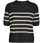 Vero Moda Tröja 'VMSaba' kräm / svart