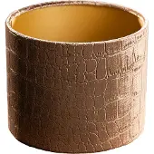 QAZQA Sammetslampskärm krokodildesign med guldinredning 18/18/14