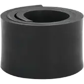 vidaXL Svart Gummikant till Snöplog 80X10X1 Cm