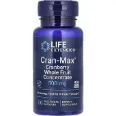 Life Extension , Cran-Max, Krabappel Hela Frukt Koncentrat, 500 mg, 60 Vegetariska Kapslar
