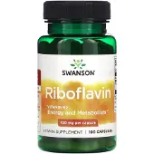 Swanson Health Riboflavin, 100 mg, 100 kapslar