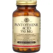 Solgar Solgar, Pantothenic Acid, 550 mg, 100 Veggie Capsules