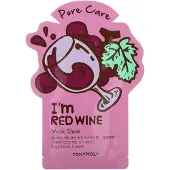 TonyMoly , I'm Red Wine, pore care beauty mask sheet, 1 sheet, 21g (0.74oz)