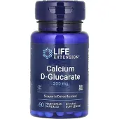 Life Extension , Kalcium D-Glucarate, 200 mg, 60 Vegetariska Capsulor