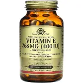 Solgar , Naturligt utvald Vitamin E, 268 mg (400 IU), 100 Veganska Softgels