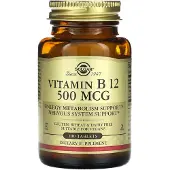 Solgar , Vitamin B12, 500 mcg, 100 Tabletter