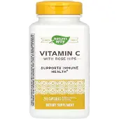 Nature'S Way , Vitamin C med Rosenskal, 250 Kapslar