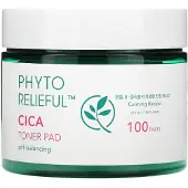 Thank You Farmer Phyto Relieful, Cica Toner Pads, 100 Ark, 210 ml(7,39 flyt. oz)