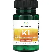 Swanson Health Vitamin K1, 100 Mcg, 100 Tabletter