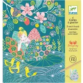 Djeco Skraplott - 4 St. - Dammen - - One Size - Målarbok