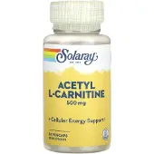 Solaray Acetyl L-karnitin 500 Mg 30 Enheter