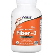 Now Foods, Organic, Fiber-3, Powder, 16 oz (454 g)