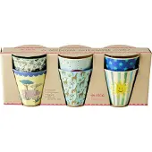 Rice Koppar - Melamin - 6 st. - 250 ml - Multi/Funky Prints - - One Size - Mugg