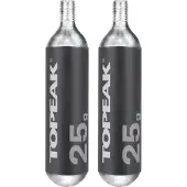 Topeak Threaded Co2-patron 25g 2 Enheter
