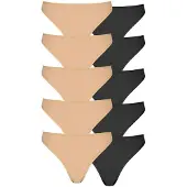 Petite fleur String beige / svart