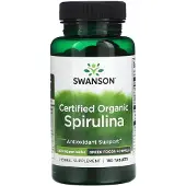 Swanson Health Swanson, Certified Organic Spirulina, 500 mg, 180 Tablets