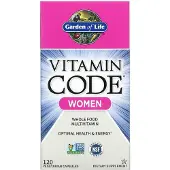 Garden of life Garden of Life, Vitamin Code, natural food multivitamin for women, 120 vegetable capsules