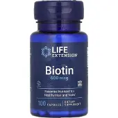 Life Extension , Biotin, 600 mcg, 100 kapslar