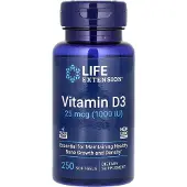 Life Extension Life Extension, Vitamin D3, 25mcg (1,000IU), 250 softgels