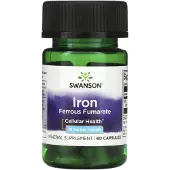 Swanson Health Swanson, Ferrous Fumarate, 18 mg, 60 Capsules