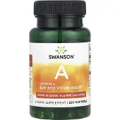 Swanson Health Vitamin A, 10 000 IE, 250 mjukkapslar