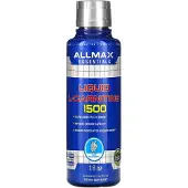Allmax nutrition ALLMAX, Flytande L-Carnitin 1500, Blå Hallon, 16 oz (473 ml)