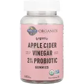 Garden of life , MyKind Organics, Ekologisk Äppelcidervinäger Probiotisk Gummies, 2 Bil CFU, 60 Vegan Gummies
