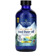 Nordic Naturals Arctic-D Torskleverolja, Citronsmak, 237 ml(8 fl oz)