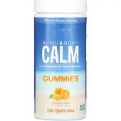 Natural Vitality , CALM, Magnesiumtillskott, Orange, 120 Gummies