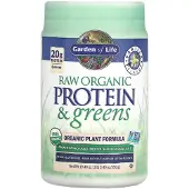 Garden of life , RAW Ekologisk Protein & Gröna, Plant Formula, Vanilj, 19.40 oz (550 g)