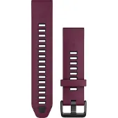 Garmin QuickFit 20 mm silikonarmband mörkröd 010-13391-04