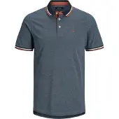 Jack & Jones T-shirt 'JJEPaulos' nattblå / blåmelerad / knallröd / vit