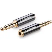 UGREEN 20502, 2.5 mm, 3,5 mm, Svart