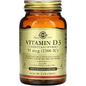 Solgar Solgar, Vitamin D3 (cholecalciferol), 55 mcg (2,200 IU), 100 vegetable capsules