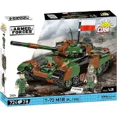COBI 2624 Försvarsmakten T-72M1R stridsvagn (PL/UA) 724 tegelstenar