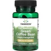 Swanson Health Fullspektrum kaffebönor, 400 mg, 60 kapslar