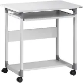 Durable Datorvagn med hjul, justerbar i höjdled Höjdintervall: 55 till 63 cm (L x B x H) 534 x 75 x 77 mm Grå SYSTEM 75 FH 379610