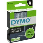 Dymo S0720600 | 45020 | vit text - transparent tejp | 12mm (original)
