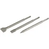 Kwb 247190 Mejselset 3 delar Total längd 250 mm SDS-Plus 1 set