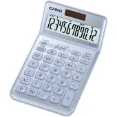 Casio JW-200SC Bordsräknare Blå Display (ställen): 12 solcell, batteri (B x H x D) 109 x 11 x 184 mm