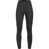 Röhnisch Women's Logo Effect High Waist Tights Black Logo Emboss