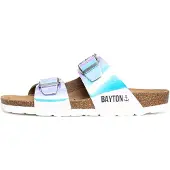 Bayton Pantolette 'Ilithyie' ljusblå / lila / rosa / svart / vit